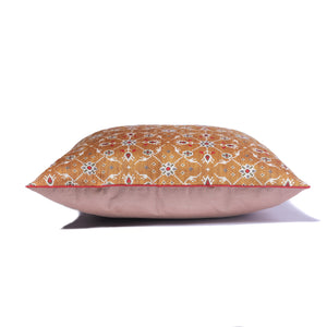 Kyyarii sprinkle Geometric print Silk Cushion Covers (Single piece)