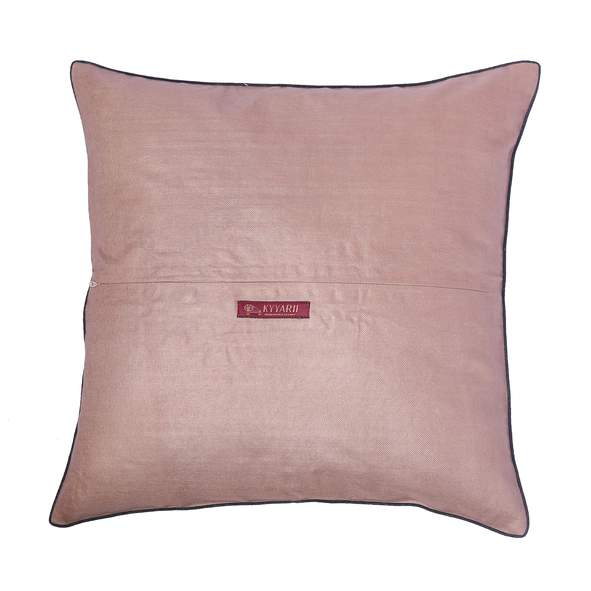 Kyyarii Ikat print Pure Silk Handloom Cushion Covers (Single piece)