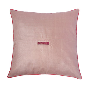 Kyyarii Handwoven 12 X 12 Inch  print Pure Silk Cushion Cover (Single piece)