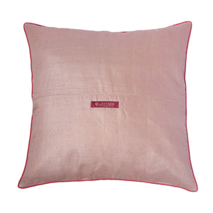 Kyyarii Handwoven 16 X 16 Inch  print Pure Silk Cushion Cover (Single piece)