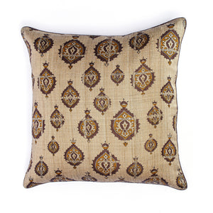 Kyyarii Handwoven print Pure Silk Cushion Covers (Single piece)